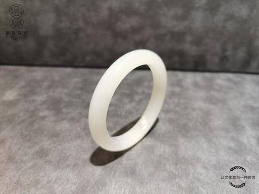 【御珠宫坊·传承系列】羊脂白玉手镯55mm 商品图2