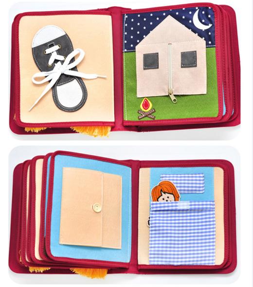 ELF my first book蒙特梭利早教布书 玩具土豪书婴儿宝宝满月礼物周岁儿童儿启蒙 0岁+（20303z+20317Z) 商品图5