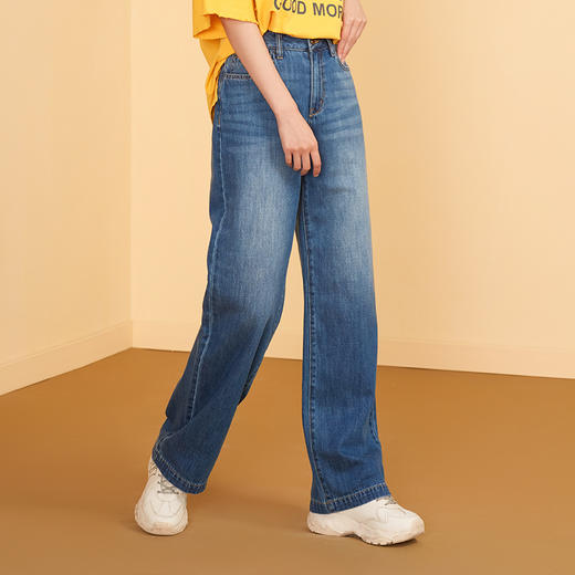 故宫宫廷文化&海思堡 宫喵  阔腿牛仔女裤 商品图2