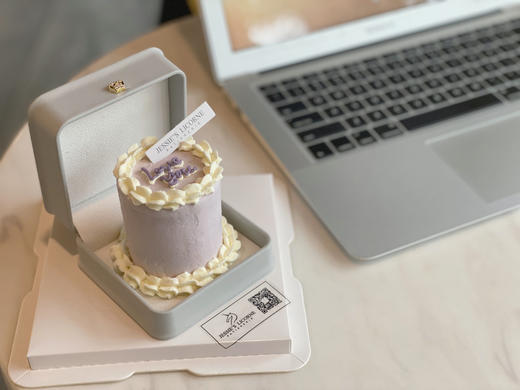 表白情侣纪念日求婚—— 一口惊喜戒指盒小蛋糕 商品图2