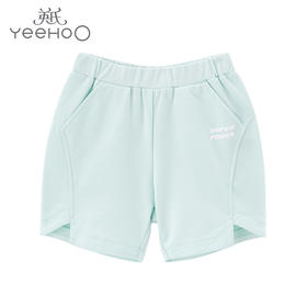 英氏-童衣类（夏）D0英针短裤 清水绿
