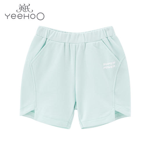 英氏-童衣类（夏）D0英针短裤 清水绿 商品图0