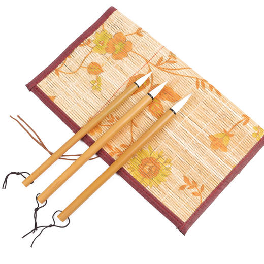 【精致白云】兼毫国画毛笔 传统手工 大中小号三支装  白云升远岫 摇曳入晴空 商品图4