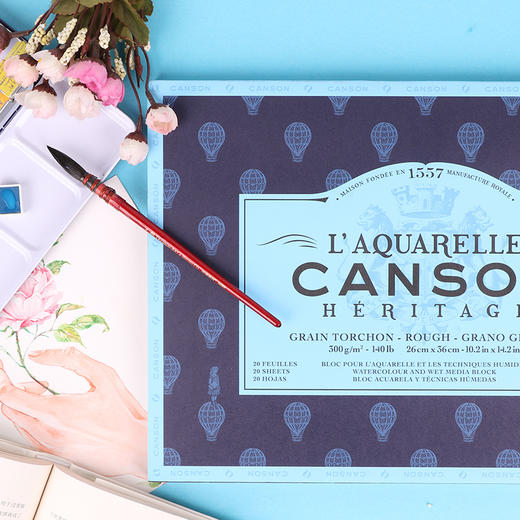 特价  康颂 传承系列四面封胶水彩本300g 水彩本 随身 彩绘简约手绘本 商品图1