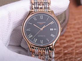 浪qin瑰丽系列L4.921.4 ，历时十个月匠心之作，复刻原版开模.所有配件和正品互换通用。男士腕表，精钢表带，自动机械机芯，透底