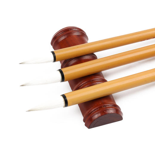 【精致白云】兼毫国画毛笔 传统手工 大中小号三支装  白云升远岫 摇曳入晴空 商品图2