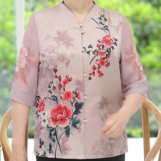 裁缝学苑 AG51中老年女装妈妈装上衣七分袖衬衫服装纸样裁剪图纸 商品图1