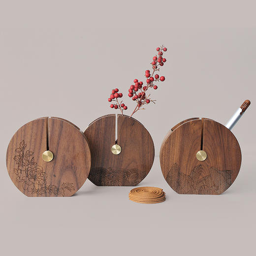 唯诗 | 「香满月」 多功能香薰器盘香炉沉香檀香创意礼品桌面摆件礼盒装 商品图3