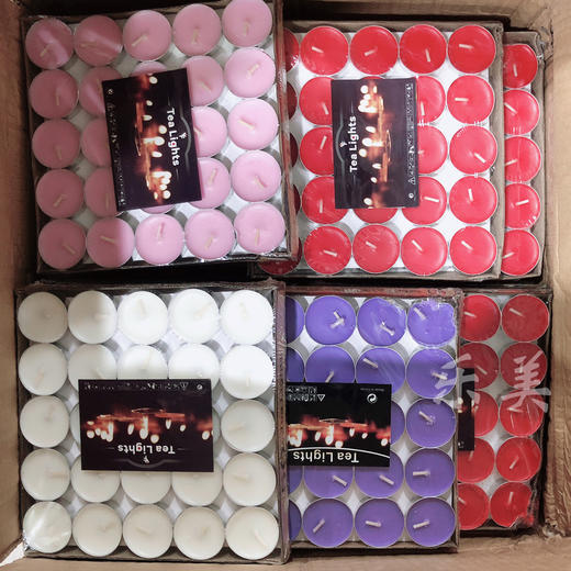 无烟茶蜡烛25粒（颜色随机） 商品图1