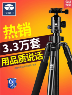 SIRUI 思锐R2004+G20KX三脚架套装 单反相机专业稳定三角架云台摄影摄像通用便携旅行铝合金支架