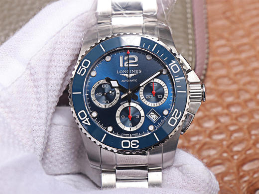 8F浪qin康卡斯计时系列，直径为41毫米，原装开模，钢带头粒可与正品互换，男士腕表，精钢表带，透底，自动机械机芯 商品图0