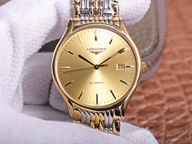 浪qin瑰丽系列L4.921.4 ，历时十个月匠心之作，复刻原版开模.所有配件和正品互换通用。男士腕表，精钢表带，自动机械机芯，透底