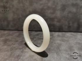 【御珠宫坊·传承系列】羊脂白玉手镯55mm