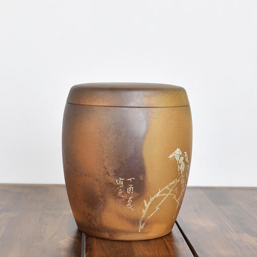 田记窑柴烧七子饼茶罐 商品图1