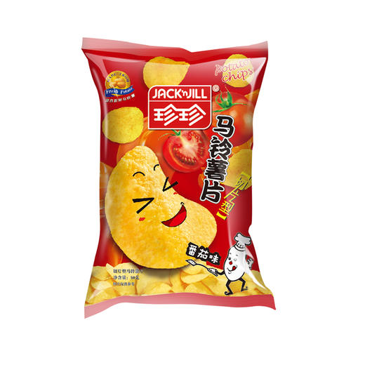 珍珍天然薯片番茄味45g08030061