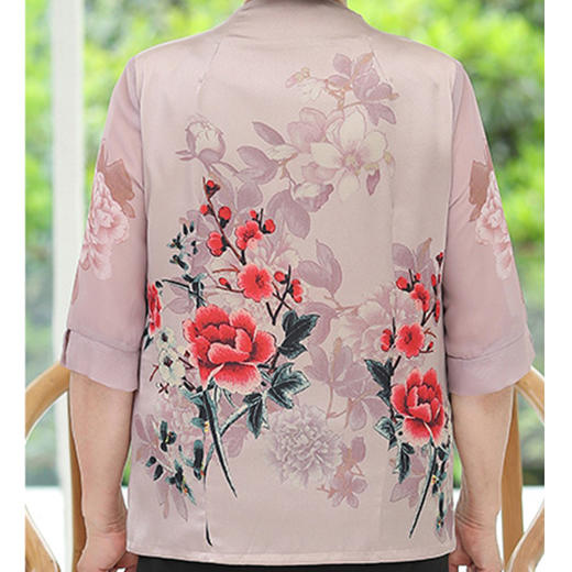 裁缝学苑 AG51中老年女装妈妈装上衣七分袖衬衫服装纸样裁剪图纸 商品图2