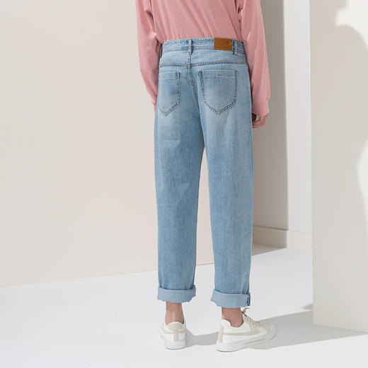 故宫宫廷文化&海思堡 如意 刺绣牛仔男裤 商品图3