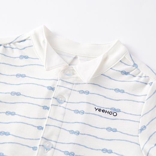 英氏-童衣类（夏）D0英针短袖衬衣 英氏白 商品图3