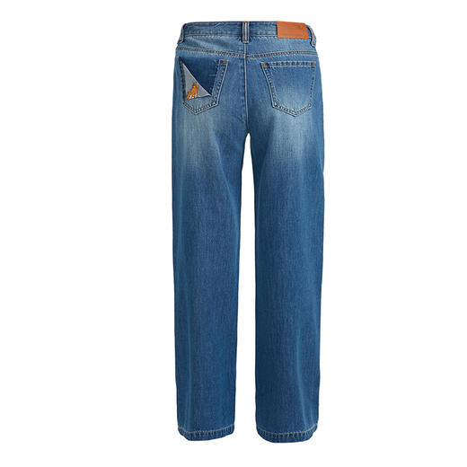 故宫宫廷文化&海思堡 宫喵  阔腿牛仔女裤 商品图7