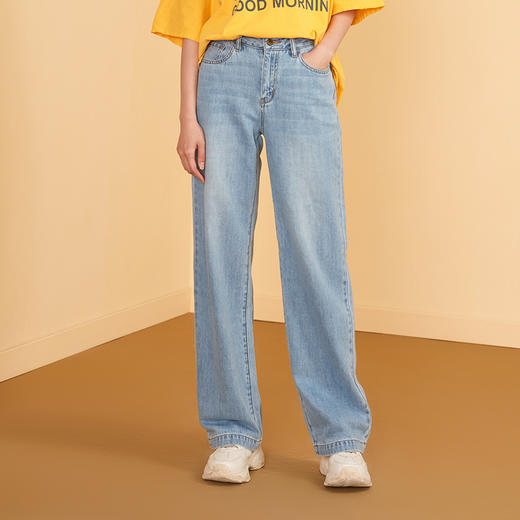 故宫宫廷文化&海思堡 宫喵  阔腿牛仔女裤 商品图0