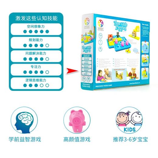 3岁+ 比利时Smart Games三只小猪 商品图2