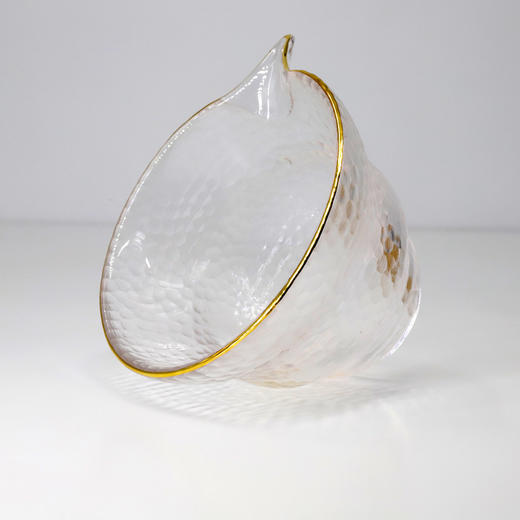 云中居 锤目纹金边玻璃盖碗 商品图4