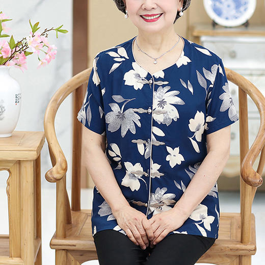 裁缝学苑 AG52中老年女装妈妈装夏季短袖上衣服装纸样裁剪图纸 商品图1