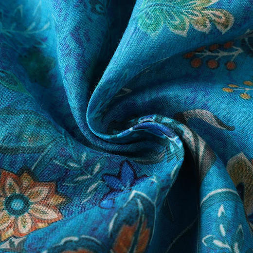 OG-99484夏季新款复古时尚印花连衣裙 商品图3