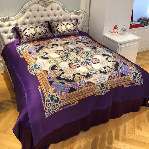 万事利真丝四件套-锦绣华庭(200*230cm) - 万事利好丝绸