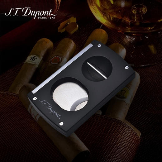法国stdupont都彭雪茄剪v口平切两用雪茄剪刀