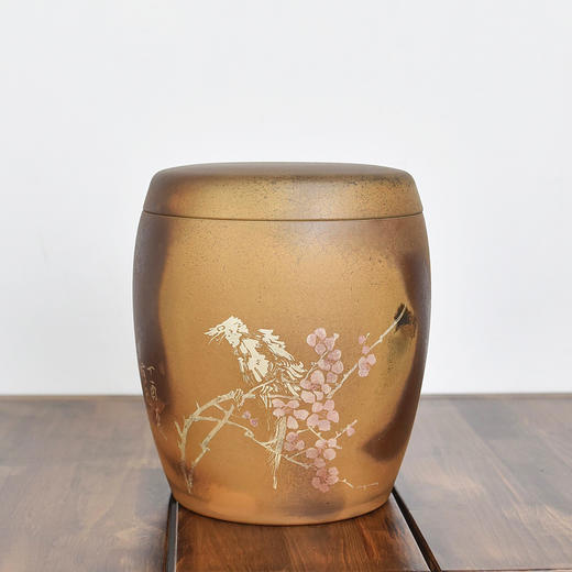 田记窑柴烧七子饼茶罐 商品图0