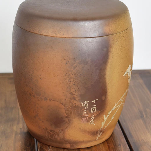 田记窑柴烧七子饼茶罐 商品图6