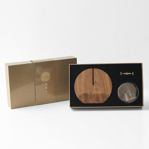 唯诗 | 「香满月」 多功能香薰器盘香炉沉香檀香创意礼品桌面摆件礼盒装 商品图2