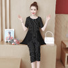 XFFS-9110新款胖mm减龄大码夏装洋气遮肚子时髦两件套 商品缩略图1