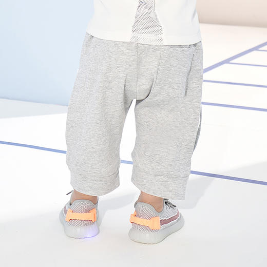 英氏-童衣类（夏）D0英针中裤 浅花灰 商品图2