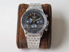 Noob official➕工厂2019又一力作——一直备受飞行员和航空爱好者喜爱的百年灵航空计时B01计时腕表豪迈登场，完美同步原装所有功能！【表壳】腕表尺寸43mmX15mm。还原双向棘轮旋转表圈