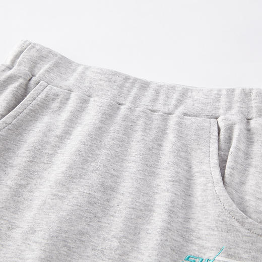 英氏-童衣类（夏）D0英针中裤 浅花灰 商品图1