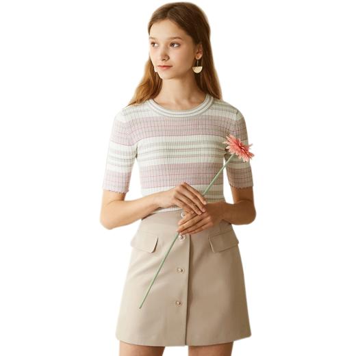 欧芮儿新款女装夏装包臀半身裙女高腰短裙显瘦一步裙女裙子 商品图4