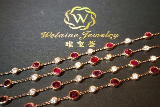 天然鸽血红宝石配天然锆石轻奢款手链 商品图0