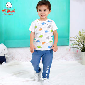 棉果果夏季男童针织牛仔长裤M212200220305