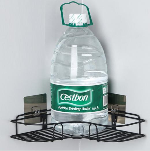 【置物架】*铁艺浴室厨房储物架子墙上大号置物架强力三角壁挂免打孔收纳架 商品图2