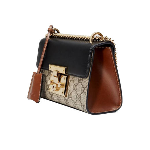【二】GUCCI 古驰 女士Padlock系列小号GG肩背包 黑色 409487 KLQJG 9785 商品图1
