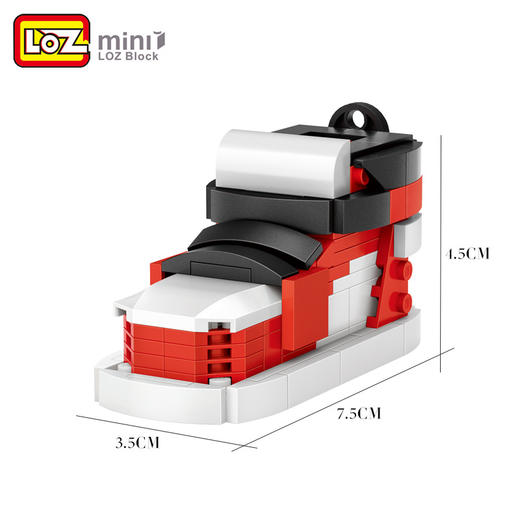 【新】LOZ小颗粒积木1214情侣礼物运动鞋造型挂饰拼插玩具1212TX 商品图3