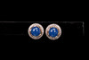 韶颜·多米尼加蓝珀18K玫瑰金镶钻耳饰 商品缩略图2