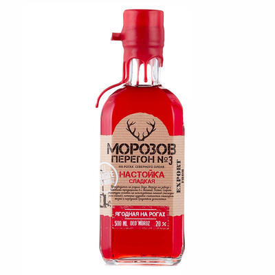 【单瓶】女主的药 俄罗斯进口莫罗3号圣鹿力娇酒女生喝的利口洋酒甜蔓越莓 20%vol  500ml 商品图0