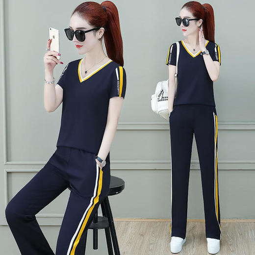 SP-1133619A休闲时尚显瘦两件套运动套装 商品图2