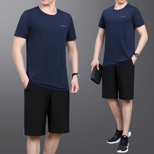 SPYG-12099616中老年爸爸夏装大码休闲运动服薄运动装 商品图2