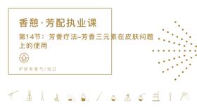 第14节：芳香疗法-芳香三元素在皮肤问题上的使用