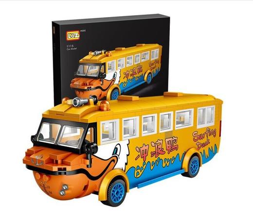 LOZ小颗粒积木迷你车模小汽车冲浪鸭小绵羊摩托TX 商品图4