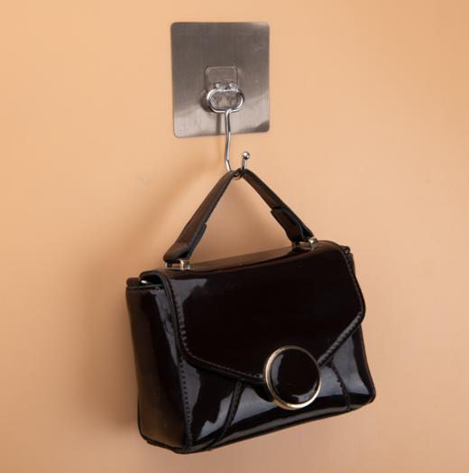 免钉无痕不锈钢大挂钩  承重厨房收纳粘胶黏钩挂衣壁挂无痕拉丝大挂钩 商品图4